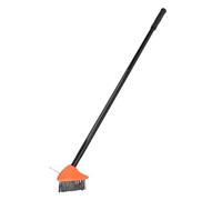 Spacnana Ensemble de Brosses Anti-Mauvaises Herbes 3 en 1, Grattoir à 3 Têtes en Fil d'acier, Manche Réglable, Brosses Rectangulaires et Triangulaires