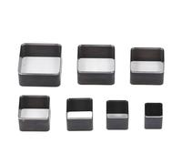 Spacnana Ensemble de Matrices de Découpe en Cuir, Ensemble de Moulage de Poinçon Rectangulaire en Acier allié, Coupes Nettes pour Portefeuilles et Sacs, Tailles de 20 Mm à 50 Mm pour les Amateurs