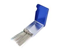 Spacnana Ensemble de Nettoyeur de Buse en Acier Inoxydable 22 Pièces, Lime de Nettoyage de Pointe de Soudage pour la Découpe de Soudage, avec Boîte de Rangement en Aluminium