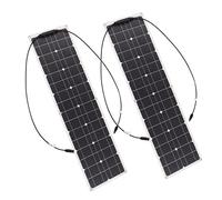 Spacnana Ensemble de Panneaux Solaires Flexibles, Silicium Monocristallin, 100 W, Haute efficacité, Panneaux Légers pour Camping-car et Utilisation en Extérieur