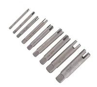 Spacnana Ensemble D'extracteur à Vis Cassée, Outil de Dissolvant à Robinet en Acier à Grande Vitesse pour les Vis et Boulons Corrodés Rusés Rouillés, avec une Réparation de Maison (Set 9 PCS)