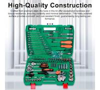 Spacnana Ensemble d'outils de Réparation Automobile de 121 Pièces, clé à Cliquet et Douilles en Acier de qualité Supérieure, Kit d'outils Polyvalent pour Les Réparations Automobiles et Domestiques