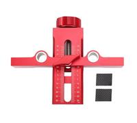 Spacnana Gabarit de Montage de Porte D'armoire, Positionneur en Alliage D'aluminium 3 en 1, Outil D'installation de Charnière à Double Trou avec Longueur Réglable pour une épaisseur de