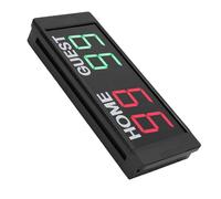 Spacnana Gardien de Score électronique 1,5 Pouces, Table Portable à 4 | Écran LED Rouge Vert, Cadre en Alliage D'aluminium pour Volley-ball, Basket-ball, Football, Télécommande sans Fil 10 M,