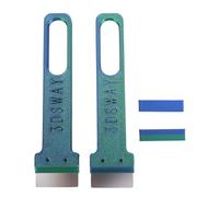 Spacnana Grattoir D'imprimante 3D en Acier SK5, 2 Pièces, Grattoir de Nettoyage de Plaque de Construction avec Vis Préinstallées pour une Libération Rapide du Modèle et un Entretien