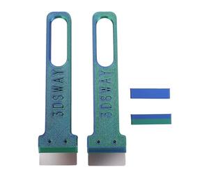 Spacnana Grattoir D'imprimante 3D en Acier SK5, 2 Pièces, Grattoir de Nettoyage de Plaque de Construction avec Vis Préinstallées pour une Libération Rapide du Modèle et un Entretien