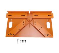 Spacnana Guide de Coupe de Boîtier de Porte, Outil de Coupe D'angle de 45 et 90 Degrés avec Carton Synthétique de 8 Mm pour Scie à Onglets, Longueur de Base de 41,5 à 51,5 Cm