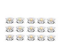 Spacnana Interrupteur à Bouton-poussoir Tactile, Matériau en Laiton, Micro-interrupteur 4x4x1,5 Mm pour l'électronique, Kit de 300 Pièces pour Télécommande de Voiture et Claviers LCD