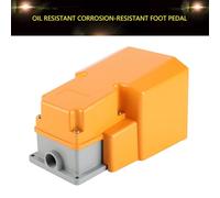 Spacnana Interrupteur à Pédale, Interrupteur Marche/arrêt en Alliage d'aluminium avec Protection pour Applications Industrielles, évalué 250 V 10 A pour Perceuses et Fraiseuses