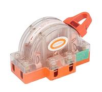 Spacnana Interrupteur de Couteau Transparent 2P 100A, Indicateur LED Conception Anti-amorçage Échec du Disjoncteur