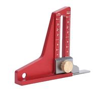 Spacnana Jauge de Hauteur de Scie à Table en Alliage D'aluminium CNC, avec Base Magnétique, Verrouillage Coulissant pour le Travail du Bois sur les Dessus en Fonte (0-2 pouces)