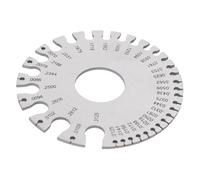 Spacnana Jauge de Soudage à Fil, Jauge d'épaisseur en Acier Inoxydable avec Marquages clairs pour des Mesures Rapides, Idéale pour les Professionnels du Travail des Métaux et du Soudage