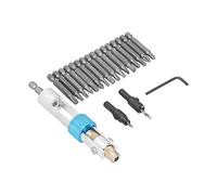 Spacnana Jeu de Forets à Fraiser, Jeu de Tournevis Multiples en Acier Rapide pour l'amélioration de l', 20 Pièces avec Changement Rapide et Différentes Tailles