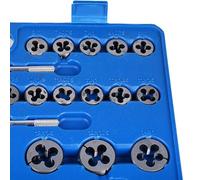 Spacnana Jeu d'outils de clé à Taraud Métrique, Kit de Poignée Robuste en Acier au Carbone avec 110 Tarauds et Matrices pour les Applications de Taraudage et de Filetage de Précision