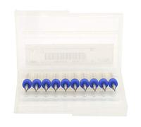 Spacnana Kit de Forets à Aiguille de Nettoyage de Buse D'imprimante 3D en Carbure de Tungstène de 0.1mm, 10 Pièces pour CNC PCB Plastique Acier Inoxydable