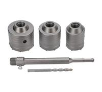 Spacnana Kit de Scie Cloche à Béton, Conception à Triple Dent en Alliage D'acier au Tungstène YG8C avec Trous de Ventilation, pour Briques Creuses, Murs en Ciment, Perçage du Béton