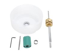 Spacnana Kit de Scie Cloche, Coupe-trou en Acier allié de 125 Mm avec Arbre à Dégagement Rapide et Bol à Poussière, pour Percer du Bois Massif, du contreplaqué, des Cloisons Sèches, du (Akhm/1.Adn)