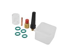 Spacnana Kit de Torche de Soudage TIG, Ensemble d'accessoires pour Lentilles à Gaz en Cuivre, 8 Pièces, Pince d'électrode de 2,4 Mm et Corps de Connexion pour Utilisation de Réparation de Soudage