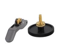 Spacnana Kit d'engrenages d'extrudeuse en Acier trempé, Poignée en Alliage 'aluminium, Conception à Double Roulement, Assemblage 'engrenages de Précision pour Mini Imprimante 3D