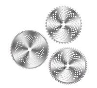 Spacnana Lame de Scie pour Tondeuse à Gazon, en Acier allié, 3 Pièces de Remplacement 40 60 80 Dents pour Débroussailleuse et Coupe-Herbe