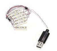 Spacnana Lampe de Type Barre, Lampe LED ABS à Monter Soi-même pour Une Décoration Créative avec Câble de Chargement USB pour la Maison, Les Enfants et Les Projets de Maquettes