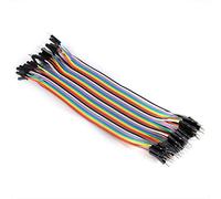 Spacnana Ligne Mâle à Mâle à 40 Broches, Câble Détachable Flexible coloré de 20 Cm avec Surface Lisse, pour Compteurs D'instruments D'ordinateurs