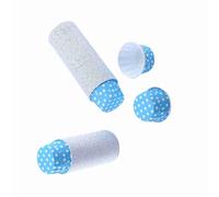 Spacnana Lot de 100 Caissettes de Cuisson en Papier sulfurisé pour Cupcakes au Four, ondes, Cuisson à la Vapeur, Congélation, avec 8 Couleurs Rouge Rose Vert Bleu Violet Jaune Blanc (pois bleus)