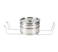 Spacnana Marmite à Vapeur Empilable à 3 Niveaux, Panier à Vapeur en Acier Inoxydable, Poêles à pour la Cuisson du Riz, des Légumes, de la Viande, de la Soupe de Poisson avec