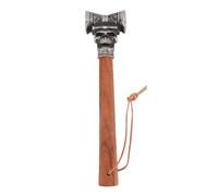 Spacnana Marteau de Pirate à Tête en Acier allié, Manche en Tilleul pour le Camping, Auto-garde de Survie avec Poignée Ergonomique, Esthétique Rétro
