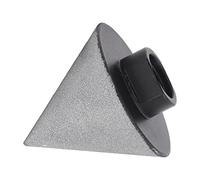 Spacnana Mèche de Chanfreinage en émeri pour Carrelage en Marbre Granit avec Tige Ronde de 15 Mm, Outil Professionnel d'agrandissement de Trou pour le Façonnage de la Pierre de Verre, Céramique,