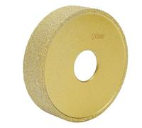 Spacnana Meule à Bords Diamantés de 3 Pouces, Brasée Sous Vide, 60, Meule Sèche et Humide en Acier au Manganèse pour Carrelage Précis, Quartz, Marbre, Granit, Façonnage des Bords, Utilisation dans la