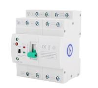 Spacnana Mini ATS, Commutateur de Transfert Manuel Automatique 4P 80A avec Support de Rail DIN pour Boîte de Distribution PZ30, Double Alimentation, Temps de Transfert de 20 Ms