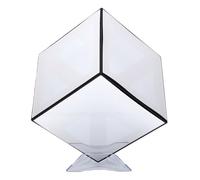 Spacnana Miroir LED 3D Cube à Commande Tactile, Lampe Infini à intensité Variable, Décoration de Table en Acrylique avec Effet Infini 4D pour Configuration de Jeu, Maison Moderne