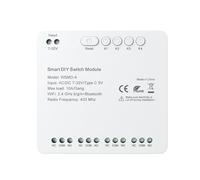 Spacnana Module de Commutation WiFi, Commutateur Intelligent à 4 Canaux avec Commande Vocale et Fonction de Synchronisation pour Appareils électroménagers Intelligents (7-32V)