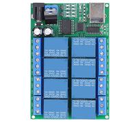 Spacnana Module de Relais à 8 Canaux, Interrupteur de Port Série UART DC12V UART Module de Module de Module de Module LED Contrôleur USB Contrôleur