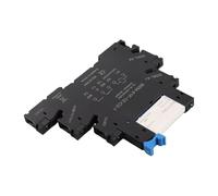 Spacnana Module Relais Statique, Ultra-fin SPDT 6A Montage sur Rail DIN | Relais CA à Commande , Entrée 6-24 V, Connecteur 1NO+1NC, Usage pour Distribution d'énergie.