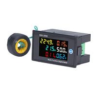 Spacnana Moniteur de Puissance Compteur de Puissance Numérique ABS AC 40 à 300 V Compteur de Courant de Tension monophasé Affichage LCD Testeur de Fréquence d'énergie PF pour Utilisation sur Panneau