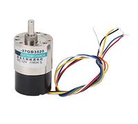 Spacnana Moteur à Engrenages sans Balais CC, 12V 30 Tr/min Grand Couple | Engrenage entièrement métallique, Rotor de Stator en cuivre pur, coupure de surcharge 3A, Machine-outil Micro CNC,