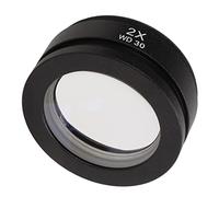 Spacnana Objectif Auxiliaire pour Microscope Stéréo, Filetage 48mm (2X) | Grossissement Barlow 1,5X, filetage de montage M48, lentille en verre optique, module complémentaire pour Microscope