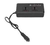 Spacnana Onduleur de Voiture 200 W, Convertisseur 12 V CC vers 220 V CA avec 4 Ports USB, 2 Prises CA, Affichage de la Tension en Temps Réel, pour Smartphones, Tablettes, Ordinateurs
