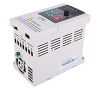 Spacnana Onduleur monophasé à Fréquence Variable 0,4 KW, Entrée 220 V vers Sortie Triphasée 220 V, Grand Bouton de Commande pour Pompes, Ventilateurs, Machines de Gravure, équipement d'emballage d'