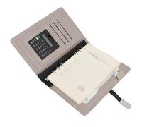 Spacnana Ordinateur Portable de Charge sans Fil Power Bank Notebook avec Chargeur sans Fil 8000 MAh 15 W Veilleuse Cuir PU 160 Pages pour Journal de Voyage étudiants Professionnels