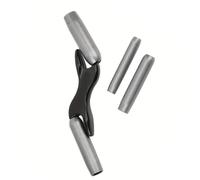 Spacnana Outil de Jointoiement Maçonnerie 1/2 5/8 3/4 7/8 Pouce, (BLACK) | Brique Joint Finisseur, Demi à Sept Huitième Pouce, Aluminium Acier Inoxydable, Double extrémité, pour Maçonnerie de Mur