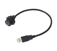 Spacnana Panneau de Connecteurs USB 3.0, Matériau PA66 Résistant au Feu, Haute Performance pour Smartphones et Appareils Numériques