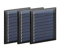 Spacnana Panneau Solaire 3 Pièces Module d'énergie Solaire en Silicium Polycristallin 5 V 0,3 W Mini Panneau pour Projets de Bricolage Jouets Lumières de Jardin Petits Systèmes d'éclairage