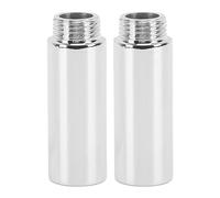 Spacnana Paquet de 2 Rallonges de Pomme de Douche en Acier Inoxydable, Rallonge de Bras de Douche chromé avec Hauteur et Angle Réglables pour à Main de Salle de Bain (acier inoxydable 3)