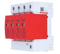 Spacnana Parafoudre 4P Type 2, 40KA 385V, Matériau Nylon PA66 Ignifuge, pour Génie électrique triphasé Quatre Fils