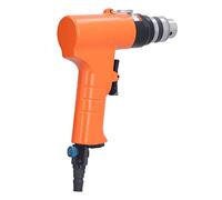 Spacnana Perceuse à Air Réversible 3/8 Po, Broche à Double Roulement | Outil pneumatique à poignée pistolet, mandrin à trois mâchoires de 1,5 à 10 mm, gâchette à vitesse variable de 1 400