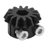 Spacnana Pignon Conique pour Robot, 14 Dents, Alésage de Serrage de 8 Mm | Composant d\'entraînement de pignon, support d\'arbre robuste en 2 pièces, acier moulé résistant à l\'usure, compatibilité
