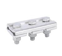 Spacnana Pince à Rainure Parallèle, Collier de Serrage à 3 Boulons en Alliage d'aluminium extrudé pour Câbles Haute Tension de 70 à 95 ², Connexions Robustes Sécurisées dans les Tunnels et les